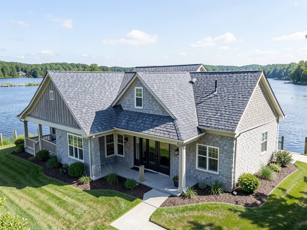 Comparing synthetic slate and high end asphalt for