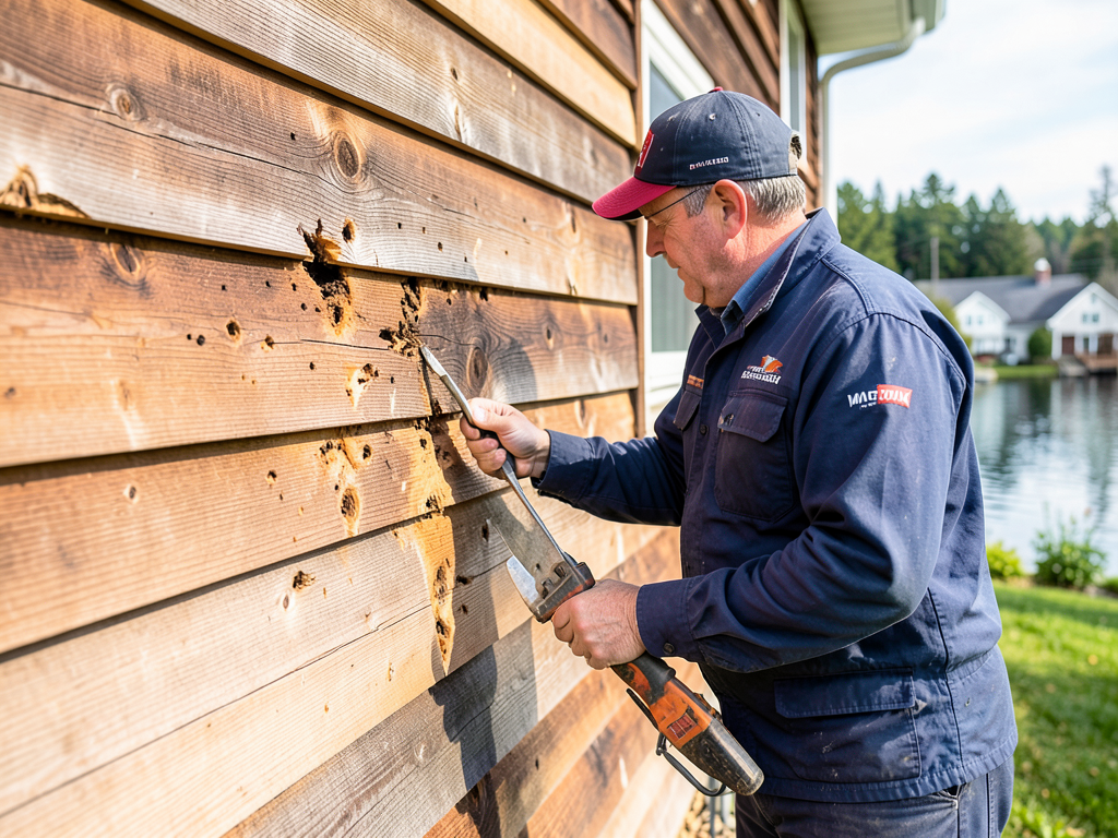 Why woodpeckers are boring holes in your orono sid